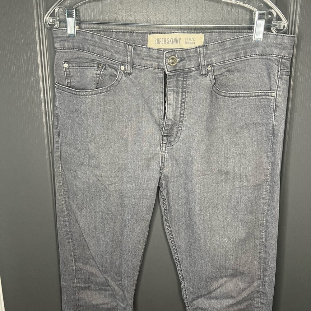 ASOS - gray super skinny fit jeans.